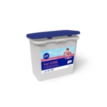 Traitement de piscine 5 actions choc en galets de 250 gr 1kg sans acide borique