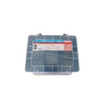 Vis bois agglo tête fraisée bichromatée coffret de 170 pièces DESA