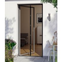 Rideau de porte moustiquaire L 95 x l 215 cm noir WINDHAGER