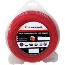 Fil nylon rond 2,4 mm 15 m TECHNI-POWER