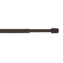 Tringle de vitrage plate extensible en métal de 50 à 80 cm Finition Marron par 2 - MOBOIS