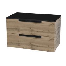 Meuble de salle de bains bois 80 cm Loft AURLANE