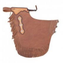 Lakota Saddlery Chaps Western in pelle liscia mod. RODEO PULL UP S