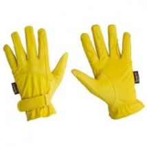 Pool's Equitazione Guanti in pelle da lavoro con rinforzi Marrone M