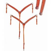 Brad Ren's Pettorale con Strass Marrone/Rosa