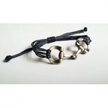 GoldSnaffle Bracciale Filetto oro brunito Nero