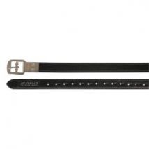 Acavallo Staffili in cuoio vitello Nero 135 cm