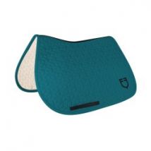 Equestro Sottosella con trapuntatura a cubi Blu petrolio