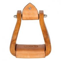 Pool's Equitazione Staffe Western YS Wide in legno