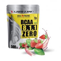 BCAA 8.1.1 ZERO Vegan 500gr Bcaa & Acides Amines Fraise - Basilic - Eric Favre