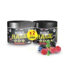 Pre Workout Booster Explosif Born Of Rage Vegan - Lot de 2 Boosters & Pre Work Out Fruits des bois - Eric Favre