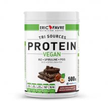 Protéines végétales tri-source, Protein Vegan Proteines - Chocolat - Noisette - 500g - Eric Favre