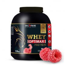 Whey Optimax Protein Proteines - Framboise - 1,5kg - Eric Favre