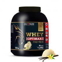 Whey Optimax Protein Proteines - Vanille - 1,5kg - Eric Favre