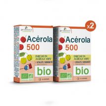 Acérola 500 enrichie en acérola verte Bio - Lot de 2 3 Chenes Laboratoires - - Eric Favre