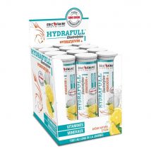 Hydrafull Electrolytes - Optimise l'hydration - Riche en minéraux Sport & Senior - Display de 12 unités Bcaa & Acides Amines - Citron - Display de 12
