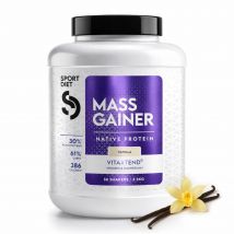 Mass Gainer VitaXtend | Formule Hypercalorique pour la Croissance Musculaire & l'Énergie Gainers - Vanille - 3.5kg - Eric Favre