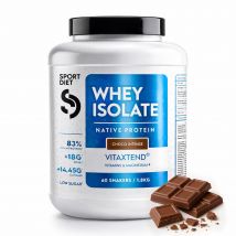 Isolat de Whey Protein VitaXtend | Haute Pureté & Croissance Musculaire | Faible en Sucres Proteines - Choco Intense - 1.8kg - Eric Favre