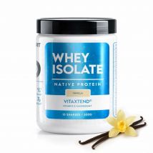 Isolat de Whey Protein VitaXtend | Haute Pureté & Croissance Musculaire | Faible en Sucres Proteines - Vanille - 300g - Eric Favre