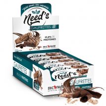 Gaufrettes Need's Barres Proteinees - Chocolat - Display de 12 unités - Eric Favre