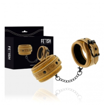Fetish Premium submissive cavigliere bondage vegano senape imbottite BDSM fetish