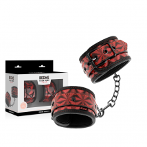 Manette Premium rosse e nere Begme cuffs bondage sadomaso fetish