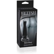 Plug anale Fetish Progressivo jelly 14 x 4 cm nero alta qualità giochi ano