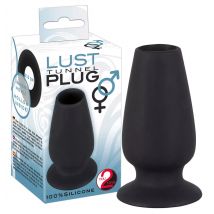 You2toys Plug anale Stimolante con Ventosa Lust Tunnel Black 10 cm silicone