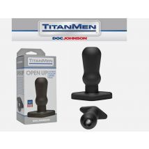 Doc Johnson TitanMen Open Up Anal Plug with Open Tunnel nero