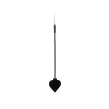 Frustino a cuore da cavalli nero 40 cm circa fetish bondage BDSM sadomaso nero
