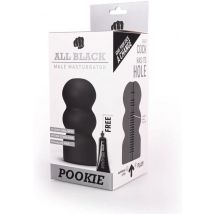 Masturbatore uomo All Black Pookie Male Masturbator Real Skin Touch 17 cm