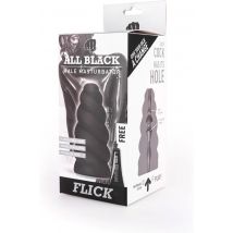 Masturbatore uomo All Black Male Masturbator FLICK – Real Skin Touch – 17 cm