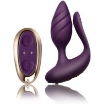 Cocktail plug anale potente con spina 10 X vibrazioni viola telecomando USB IPX7