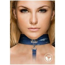 Collare con guinzaglio Denim blu Ouch! Bondage Fetish role play