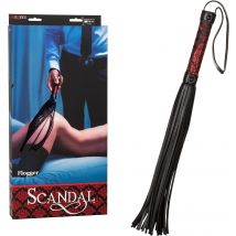 Frustino sexy flogger nero pelle PU Calexotics whip 45 cm circa ottima qualità