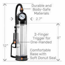 NS Novelties Renegade PSI Pump – Pompa per il Pene con Manometro