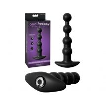 Plug Anale a perle progressive vibrazioni ricaricabile USB silicone 17 cm circa