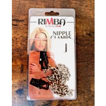 Rimba Nipple Clamps Morsetti per Capezzoli Regolabili argento e nero