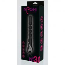 Plug anale sonda XL 26 cm Naghi 30 USB boost e 10 vibrazioni waterproof nero