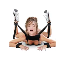 Bondage Master set blocco posizioni nero regolabile ideale per BDSM e fetish