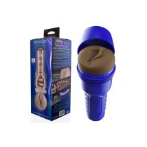 Fleshlight Boost Bang medium dark vagina Masturbatore Uomo SuperSkin/TPE Custodia Blu