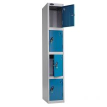 Probe Four-Door Steel Lockers - Nest of 2 - 1780h x 305w x 460d
