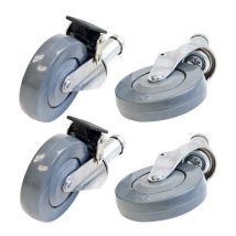 75mm Castors for Polymer Shelving - pack of 4
