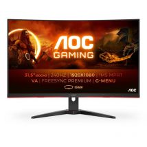 Aoc monitor 31.5`` led va curvo gaming c32g2ze 1920 x 1080 fhd tempo di risposta 1 ms frequenza di aggiornamento 240 (hz)