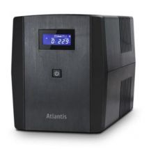 Atlantis onepower 1200, ups line interactive 1200va-700w, avr, onda pseudosinusoidale, 3 prese iec+2 prese schuko, 2 batterie 12v 7ah