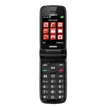 Brondi magnum 4 maxi display tastiera fisica retroilluminata dual sim flip attivo rosso