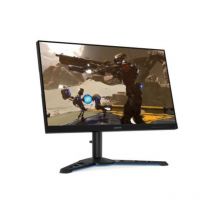 Lenovo y25-25 monitor gaming esports 24.5`` fullhd (1920x1080, ips, 1ms, 240hz, freesync premium, g-sync, hdr400, hdmi+dp, base in metallo), regolabile in inclinazione-altezza-giro-pivot - nero