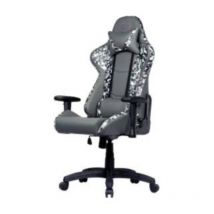 Cooler master r1s gaming caliber camo poltrona da gaming ergonomica regolabile imbottita nero grigio bianco