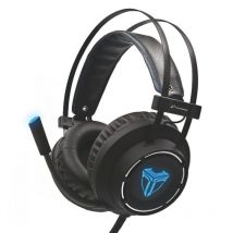 Techmade cuffia gaming multimed. con microfono nero 3.5mm/usb tm-m06l