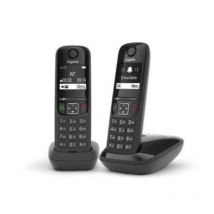 Gigaset as690a duo cordless dect con segreteria + un aggiuntivo black